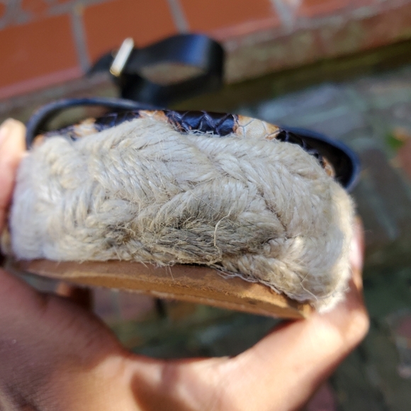 Vince Camuto Defina Leopard Print Espradrille Platform Sandals Size 8M - Picture 9 of 10